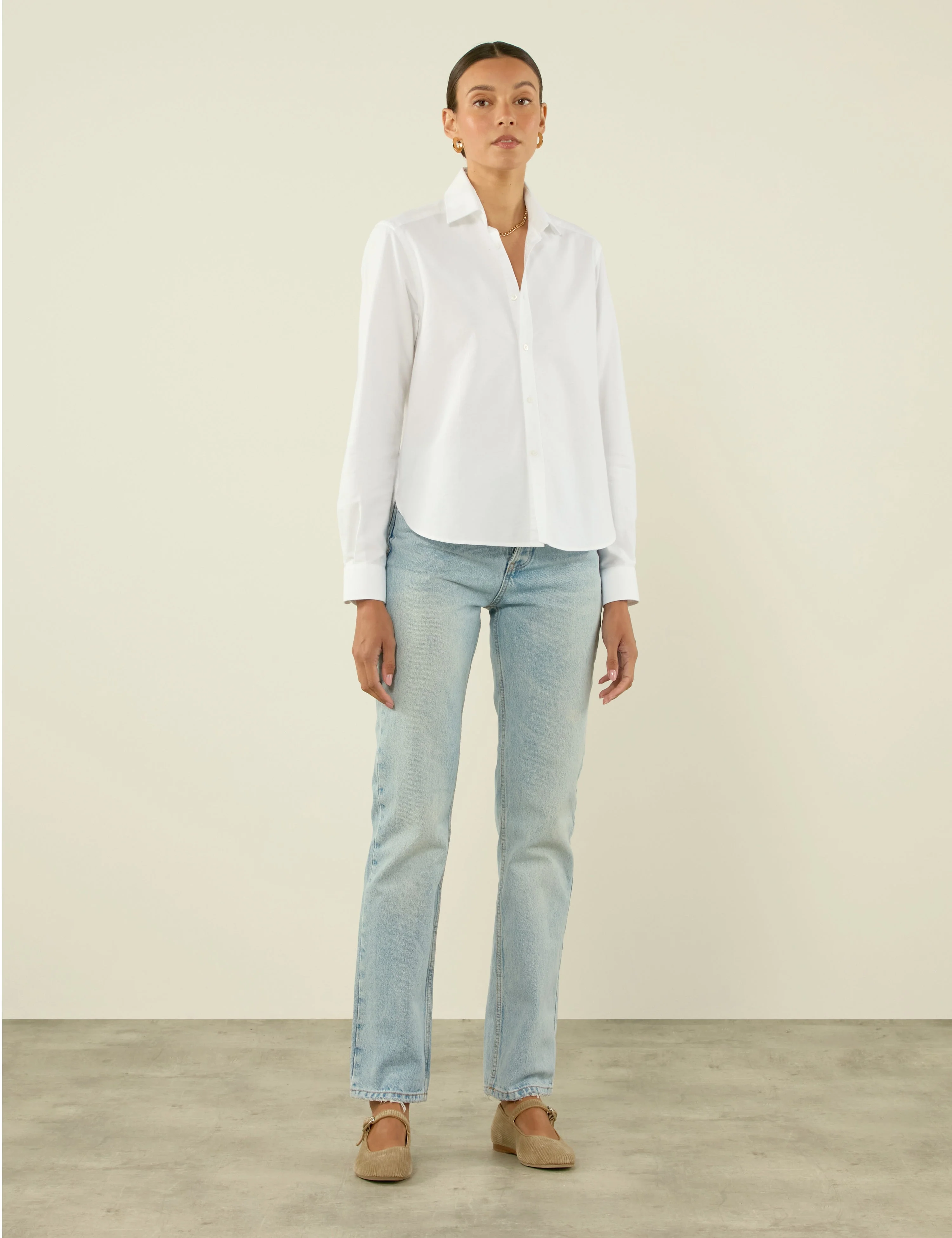 The Classic: Oxford, White - With Nothing Underneath