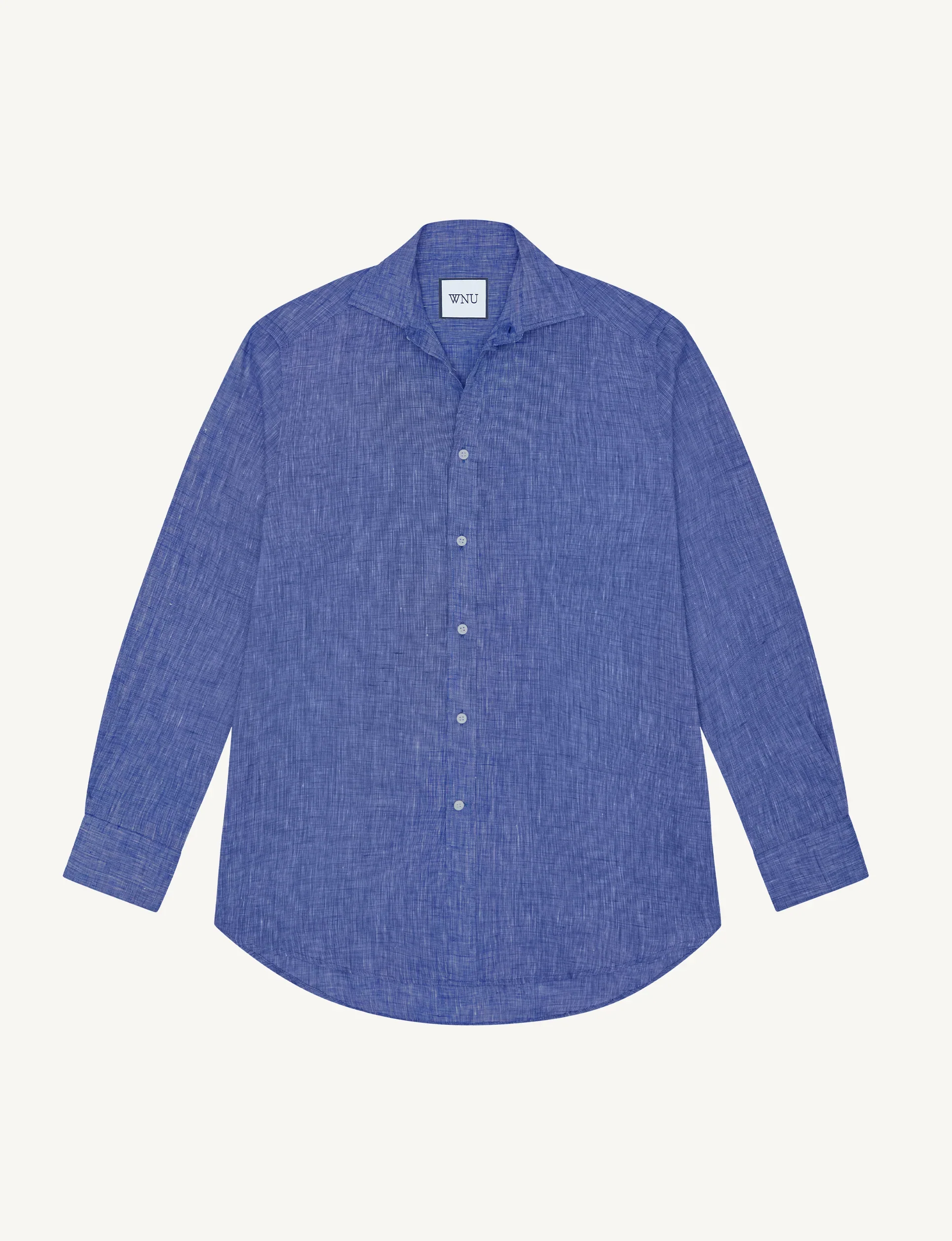 The Boyfriend: Linen, Lapis Blue - With Nothing Underneath