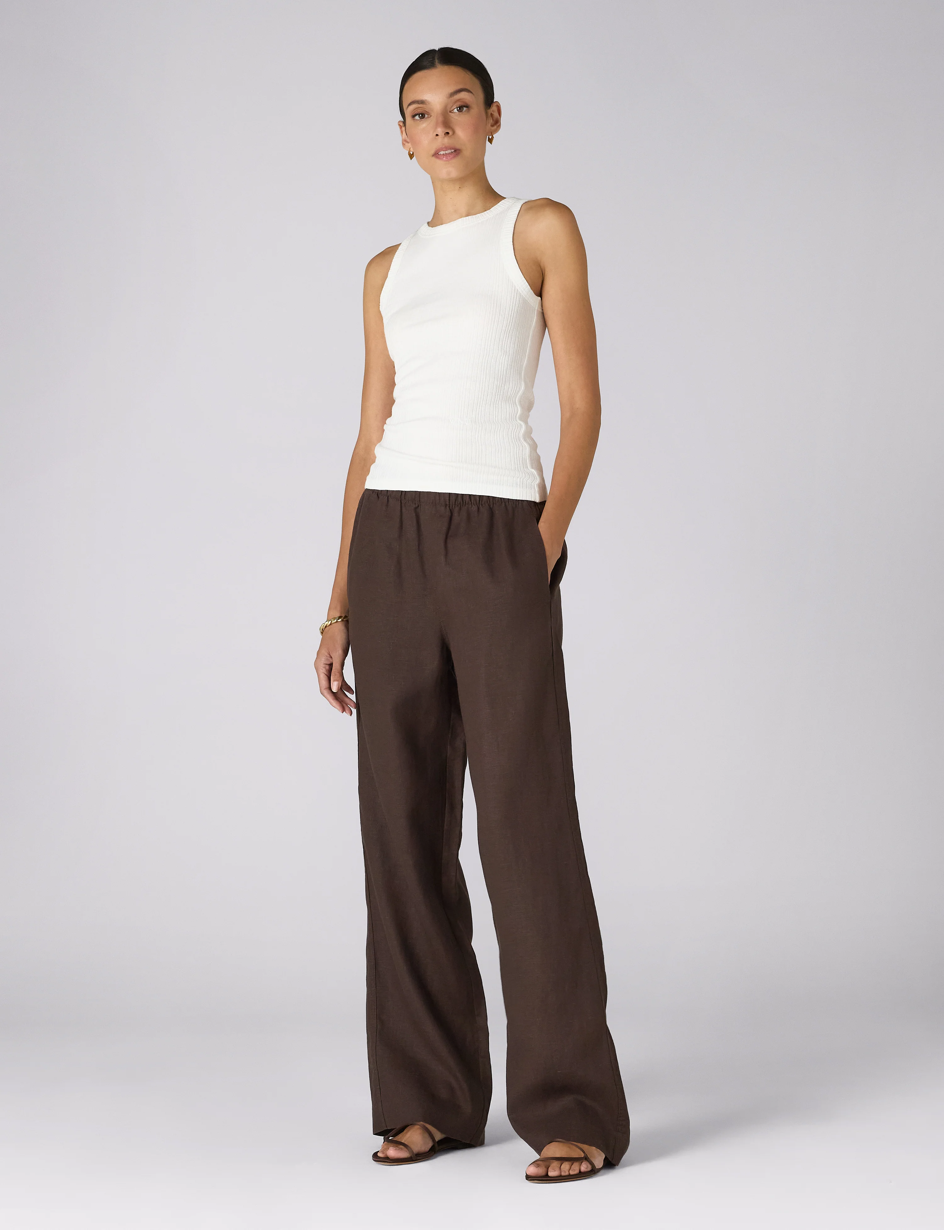 The Palazzo: Hemp, Chocolate - With Nothing Underneath