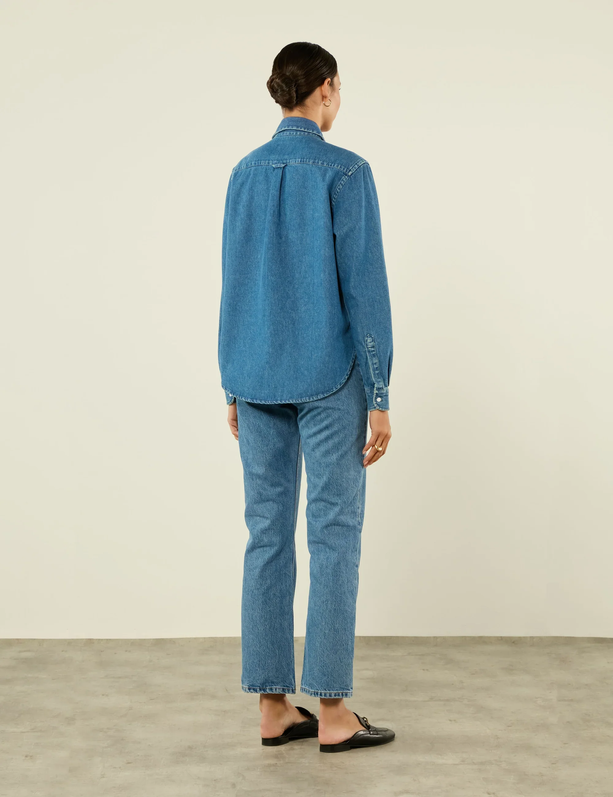 The Classic: Denim, Blue - With Nothing Underneath