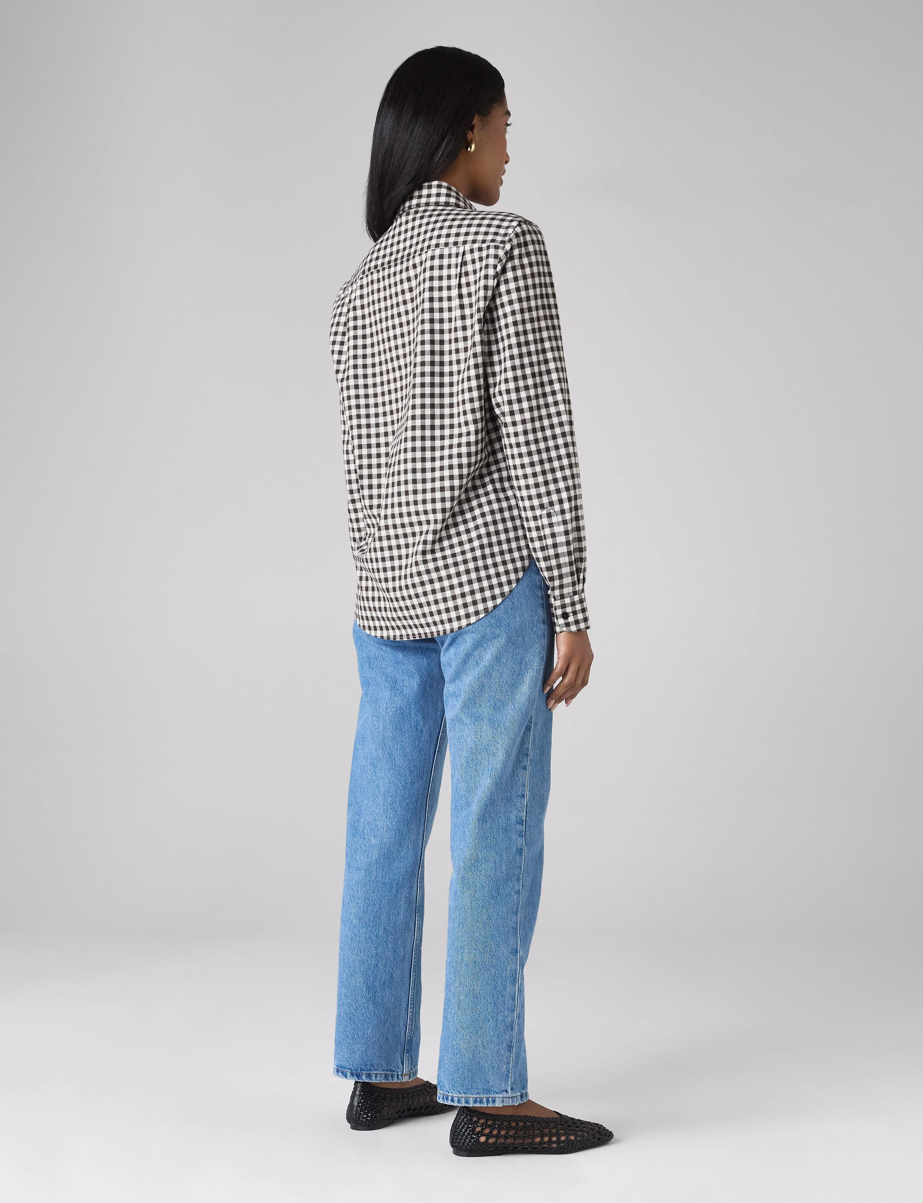The Classic: Fine Brushed, Chocolate Gingham - With Nothing Underneath