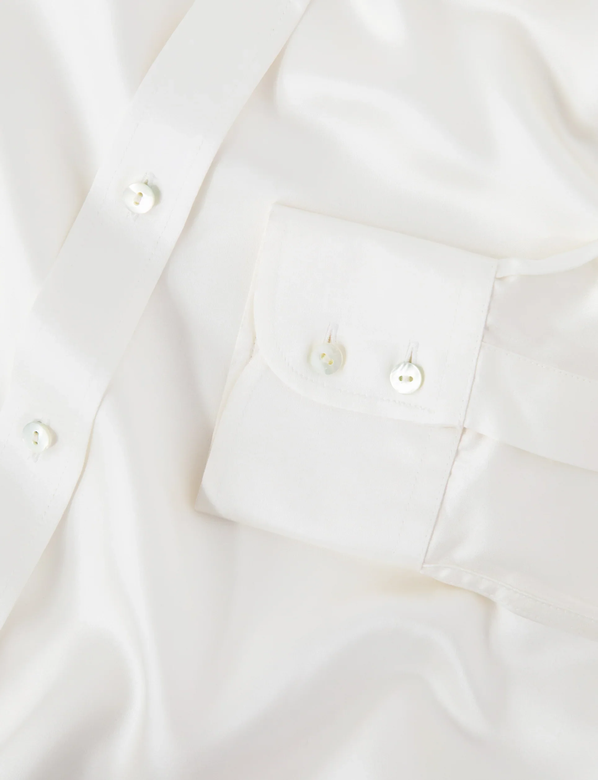 The Boyfriend: Silk Satin, Pearl - With Nothing Underneath