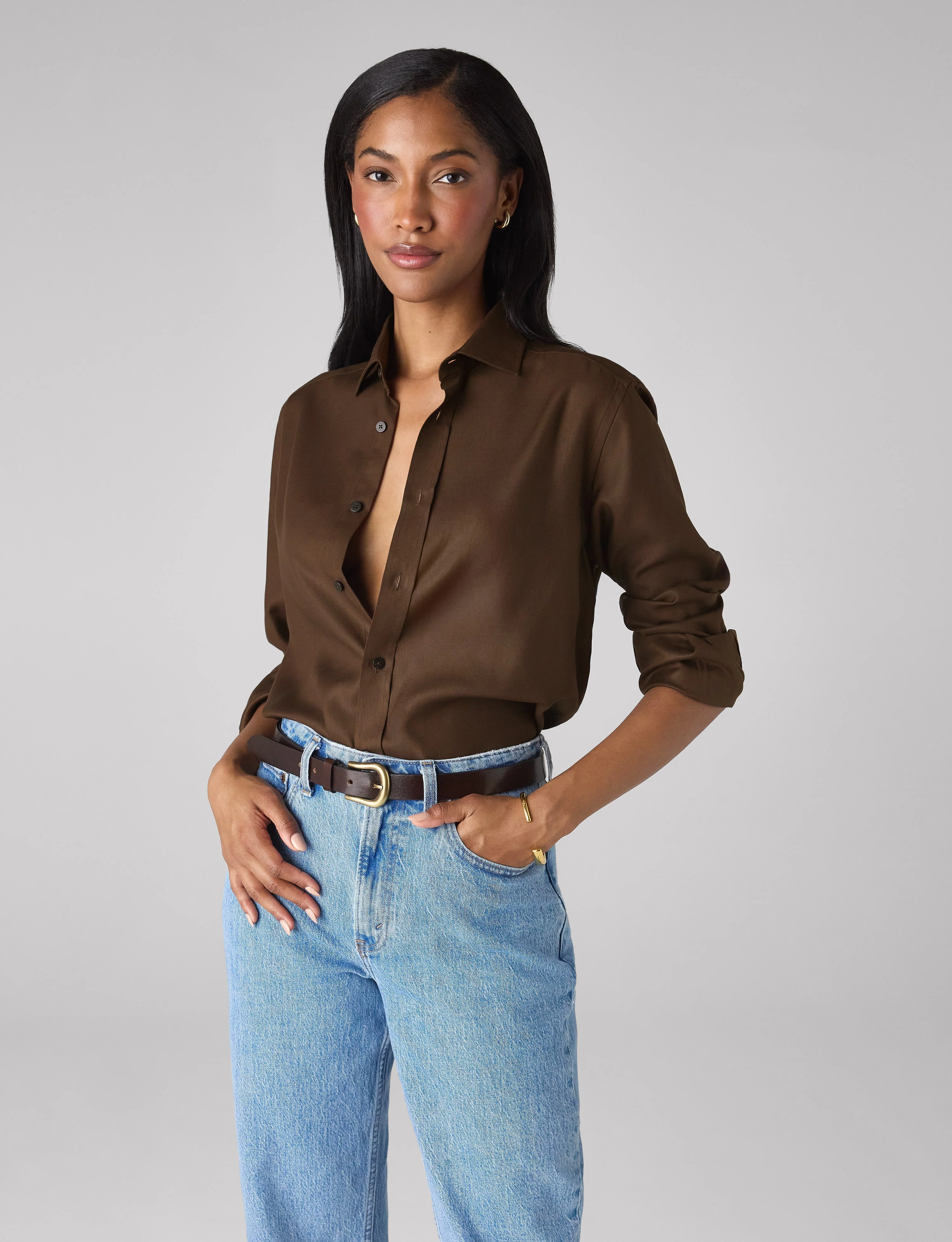 The Classic: TENCEL™ Lyocell, Chocolate - With Nothing Underneath