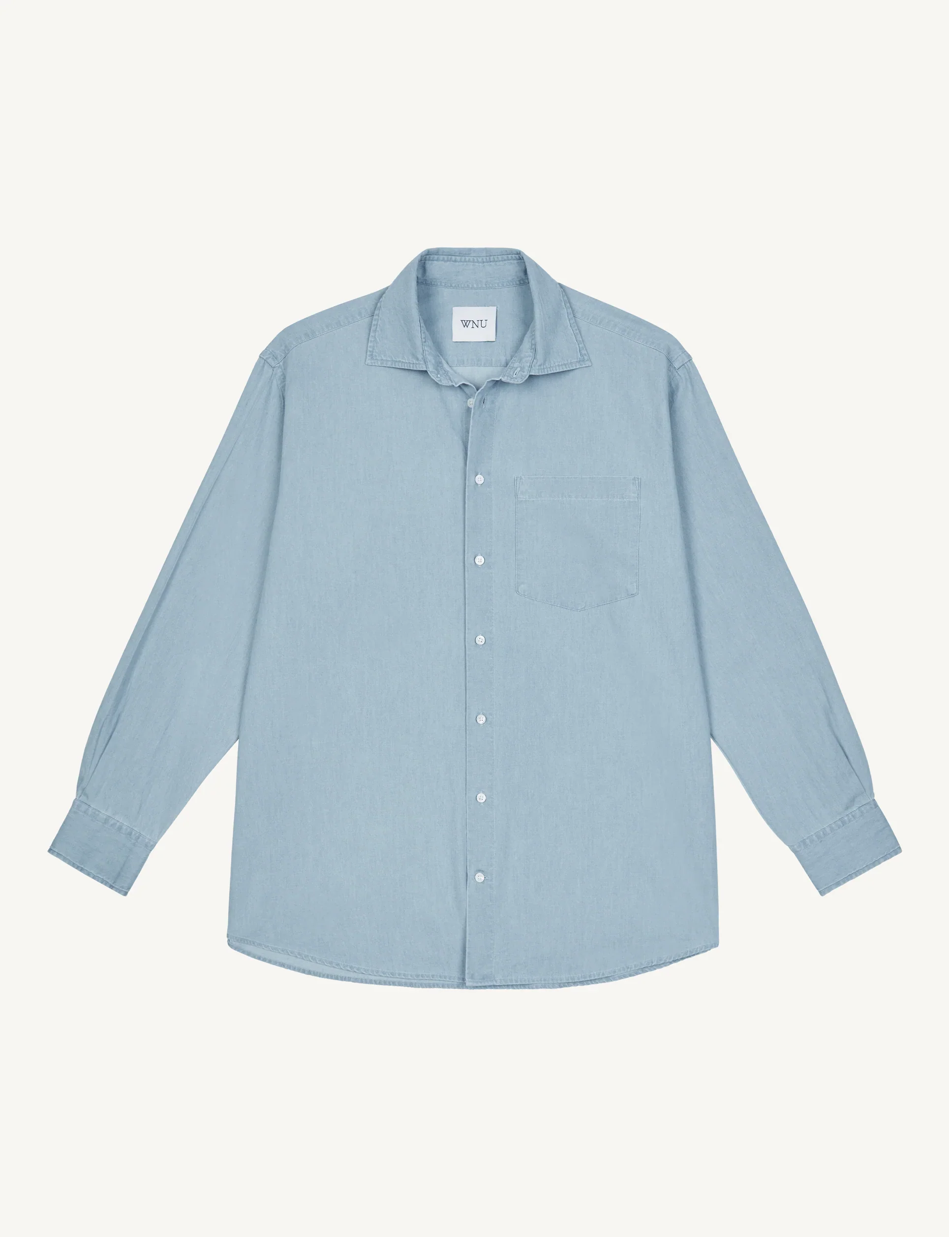 The Oversized: Chambray, Light Blue - With Nothing Underneath