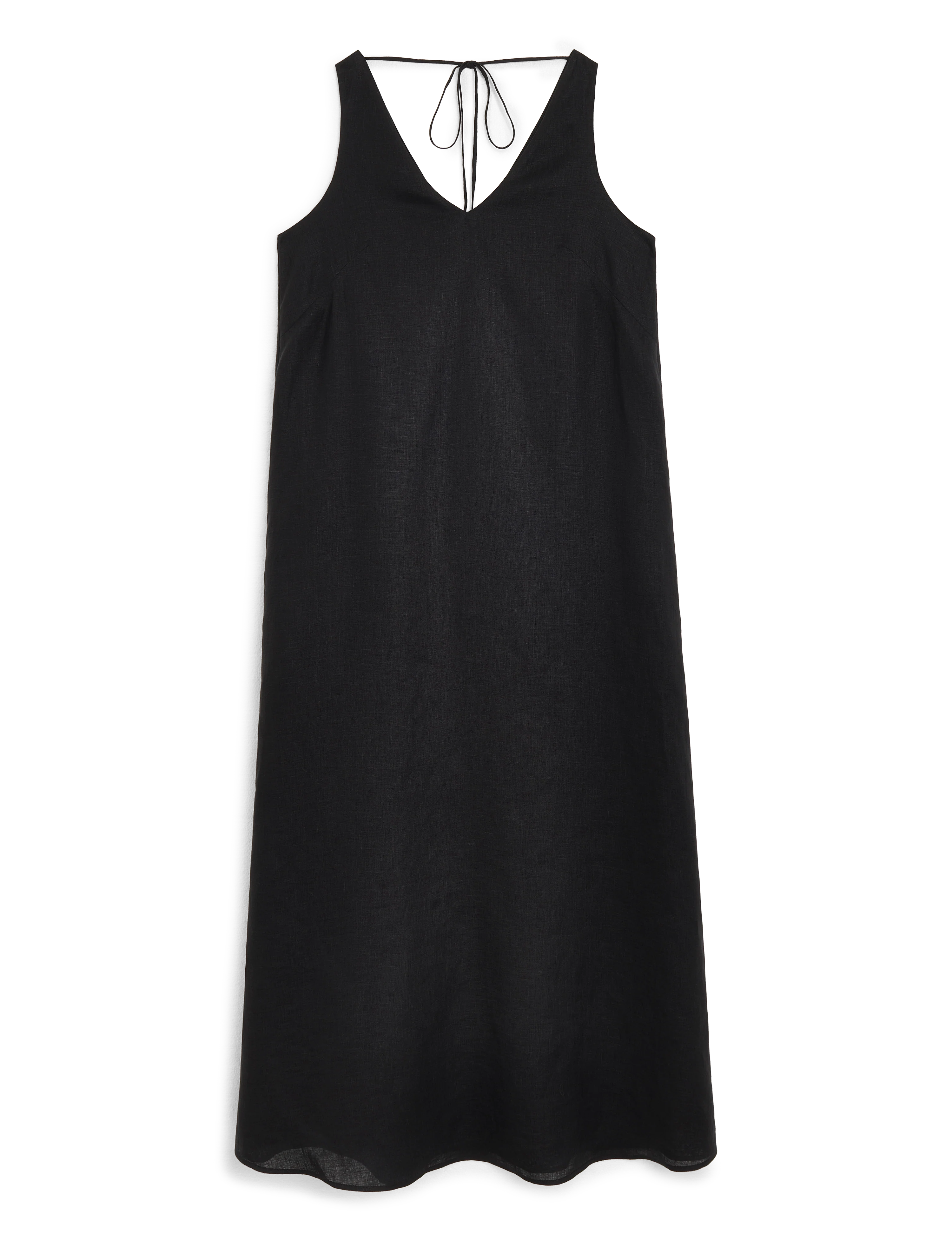 Blenheim Dress: Linen, Black - With Nothing Underneath