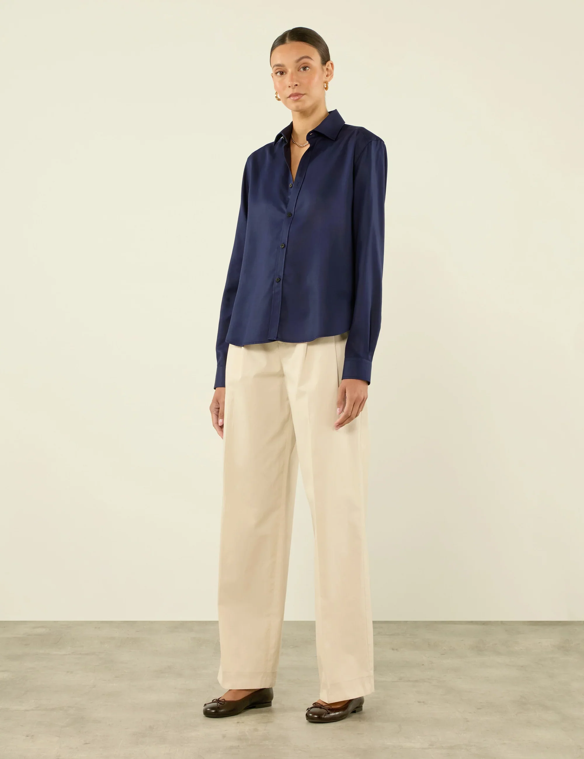The Classic: TENCEL™ Lyocell, Navy Blue - With Nothing Underneath