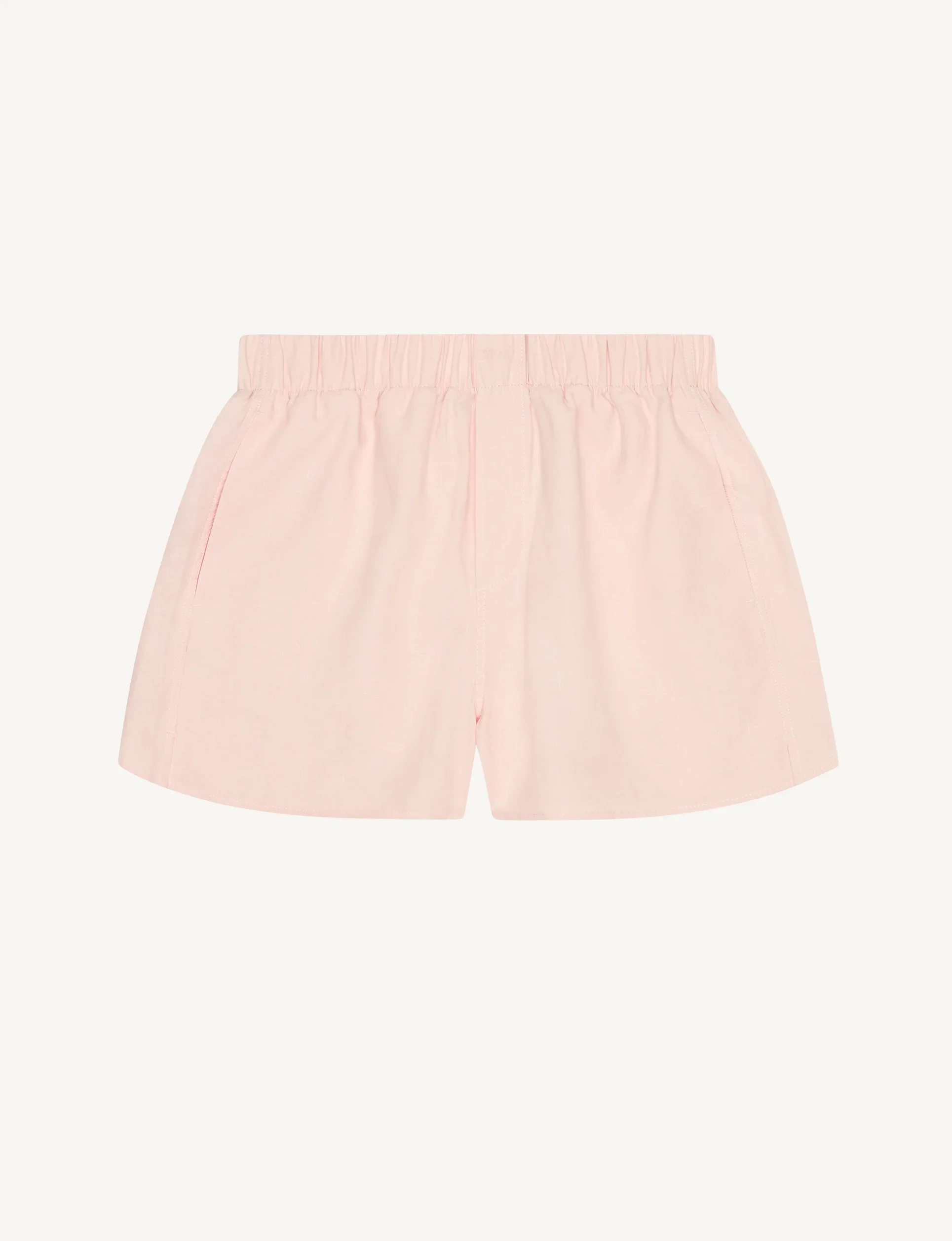 The Boxer: Hemp, Blush Pink - With Nothing Underneath